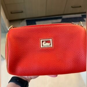 Dooney & Bourke Chic Orange Pebbled Leather Handbag